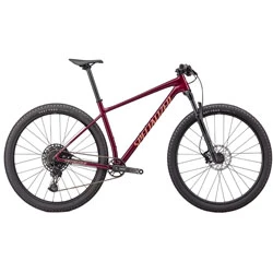 MTB bicicleta Chisel HT 2023 gloss maroon/ice papaya femei