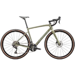 Gravel országúti tesztkerékpár Diverge Sport Carbon 49 2024 metallic spruce/spruce női