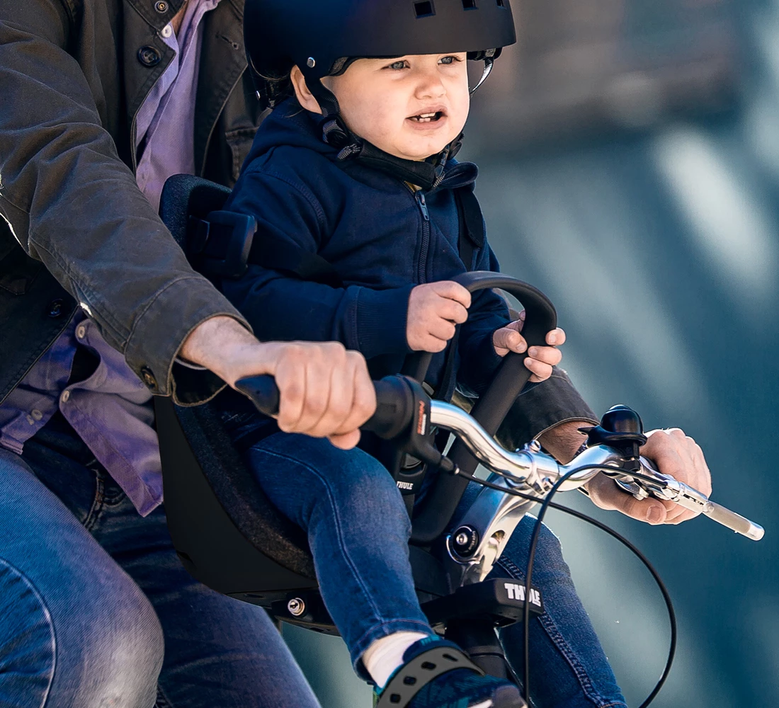 Baby bike seat Thule Yepp Nexxt Mini Slimfit Adapter black