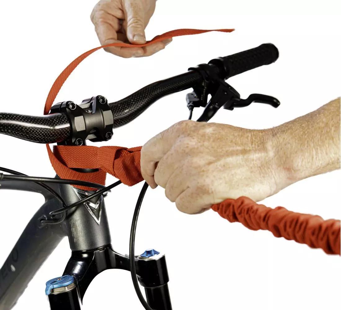 Quick release strap for bike towing rope TowWhee Quick Release
