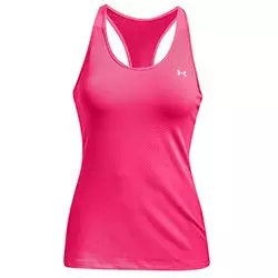 Majica brez rokavov HeatGear® Armour Racer Tank pink/silver ženska