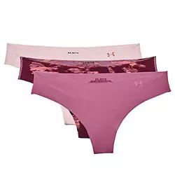 Spodnje hlače Thong 3pack pace pink/dark cherry ženske