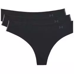 Alsónemű Pure Stretch Thong 3pack black női