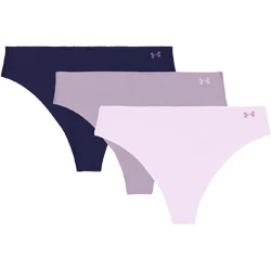 Chiloţi Pure Stretch Thong No Show 3pack rose/violet gray femei