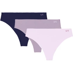 Alsónemű Pure Stretch Thong No Show 3pack rose/violet gray női