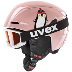 Kid\'s ski Helmet & Goggles set Uvex Viti + Uvex Speedy Pro