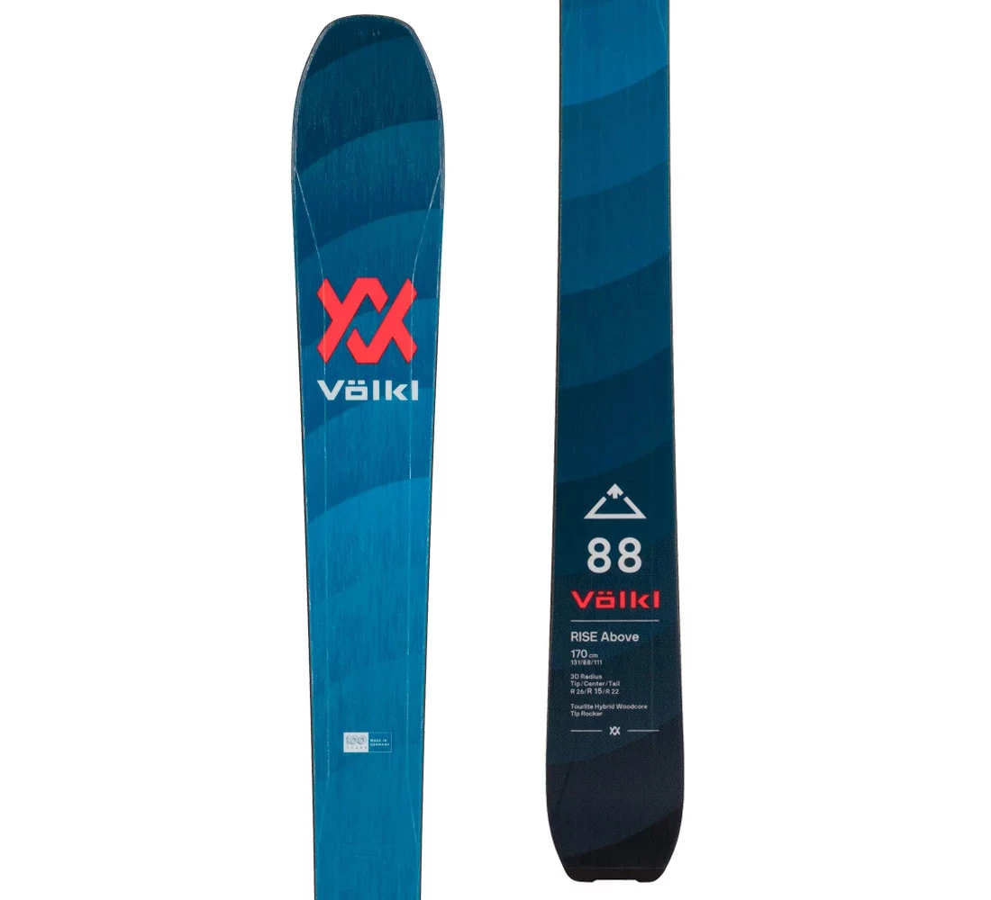 Test ski set Rise Above 88 + bindings Marker Cruise 10 + Skins