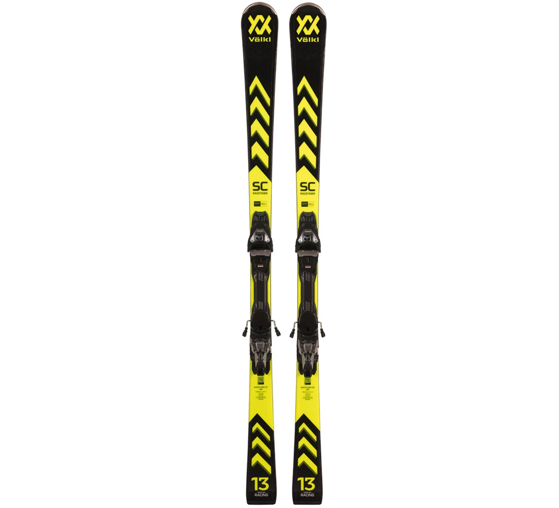 Test ski set Völkl Racetiger SC Black + bindings Marker vMotion 10 GW